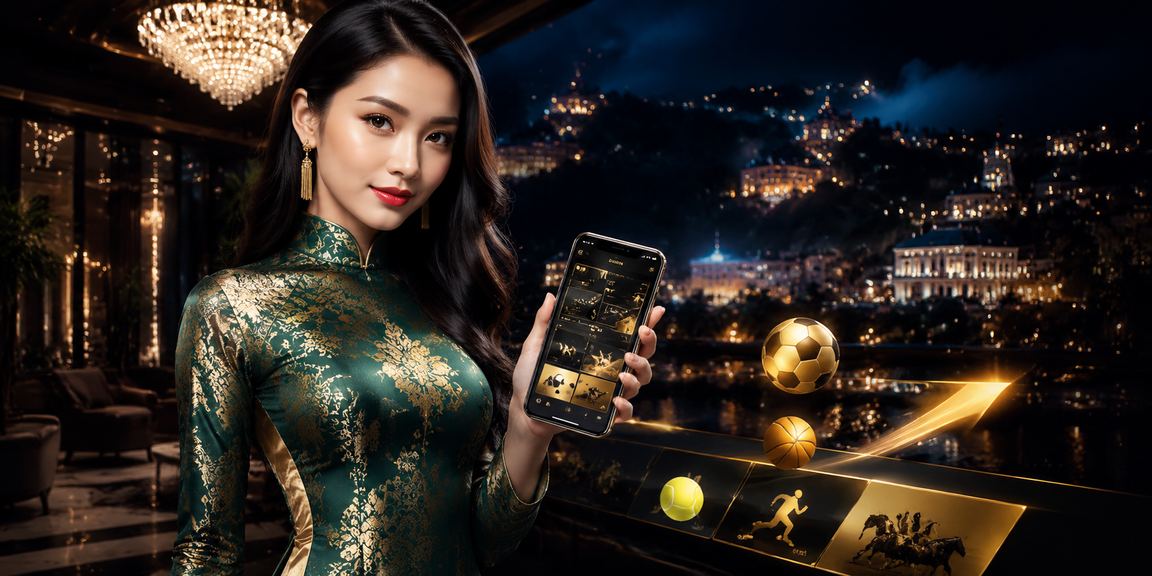 Người phụ nữ mặc áo dài truyền thống Sapa trải nghiệm casino trực tuyến trên điện thoại